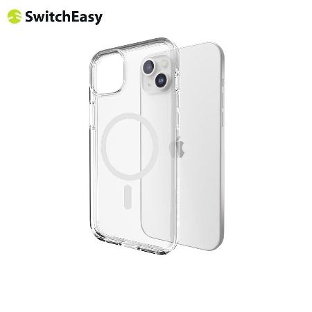 SwitchEasy Pure M iPhone 15 Plus 6.7吋 磁吸抗發黃透明加硬防摔保護殼✿80D024